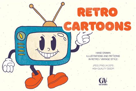 Retro Cartoons Collection By Gvgraphicsstore On Deviantart