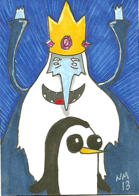 Ice King and Gunter sketchcard by bedlamnac on DeviantArt