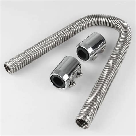 Aluminum Flex Coolant Water Radiator Hose With Upper Lower End Caps