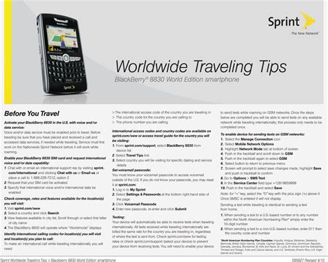 Sprint Nextel Cell Phone 8830 Users Manual