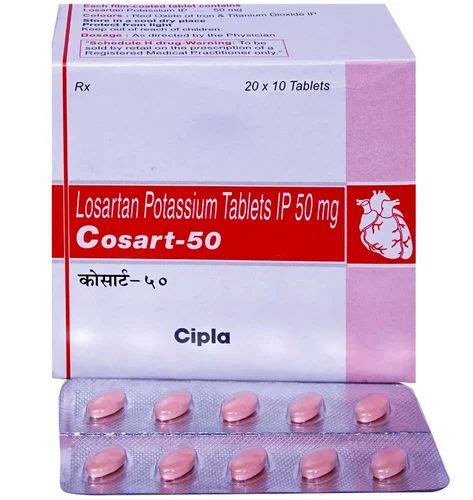 Losartan Potassium Tab 50mg At Rs 30 Stripe In Nagpur Id 2851585169948