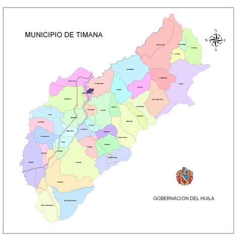 Mapas De Municipios Del Huila Con Veredas Huila Magn Fica