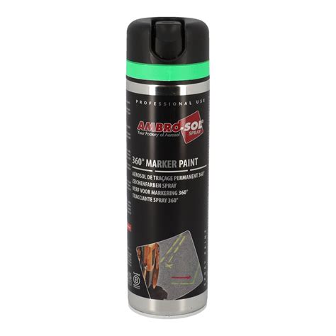 Spray peinture traçage Ambro Sol vert fluo 500ml 360 Peinture sur La