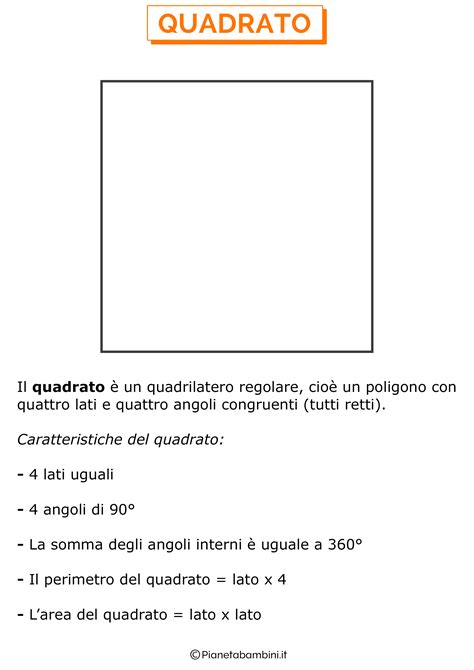 Figure Piane Schede Didattiche Per La Scuola Primaria PianetaBambini It