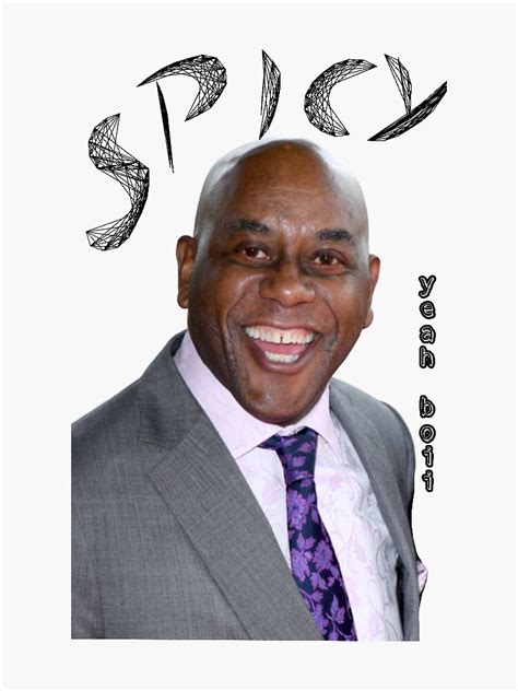 Ainsley Harriott Meme Spicy Yeah Boii Sticker By Mrlionart Redbubble