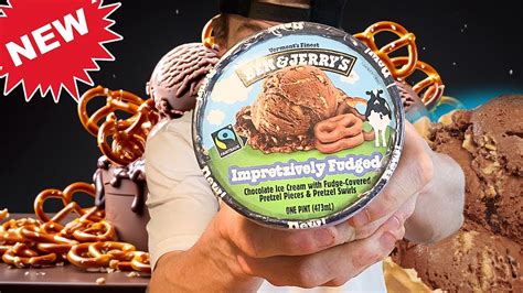 🍫🥨 New Ben And Jerrys Impretzively Fudged Ice Cream Review 😋🔥 Youtube