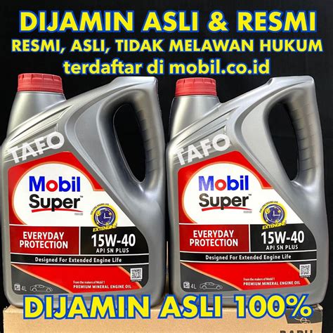 Jual MOBIL SUPER EVERYDAY PROTECTION 15w40 MOBIL SUPER 15w 40 4 LITER