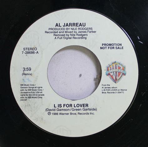 Soul Promo 45 Al Jarreau L Is For Lover On Wb Records EBay