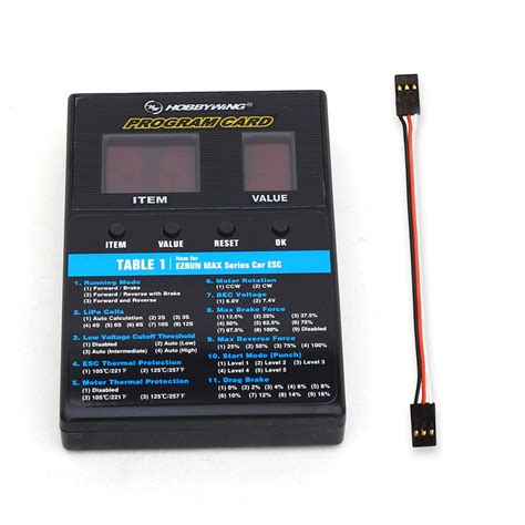 HOBBYWING RC Car Program Card LED Program Box Compatible With Platinum