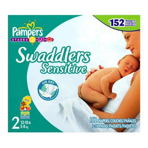 Pampers Pampers Swaddlers Sensitive Diapers Size 2 152 Count