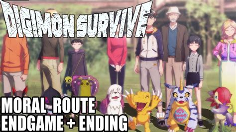 Digimon Survive Pt Moral Route Endgame Ending Cutscenes Route