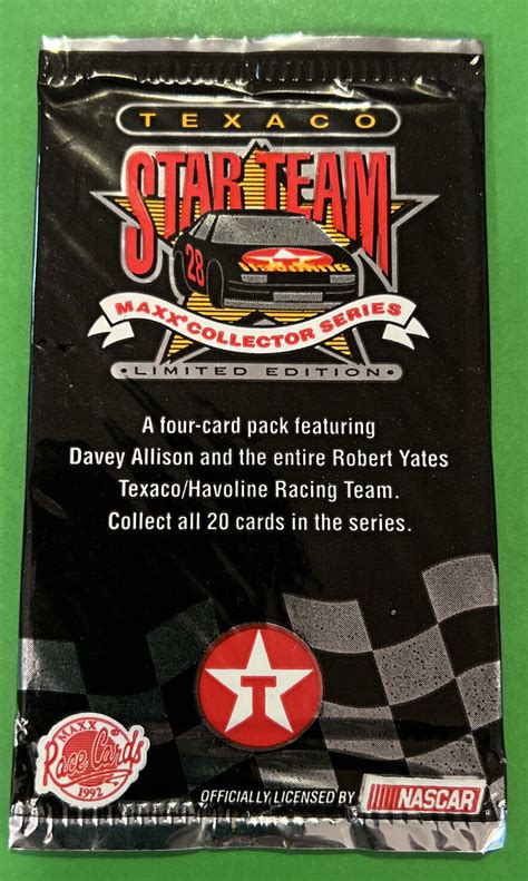 Texaco Maxx Limited Edition Star Team Davey Allison Nascar Unopened