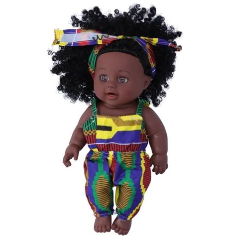 Vgeby Reborn Baby Doll Cm Reborn B B Poup Es B B Africain Fille