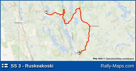 SS 3 Ruskeakoski Stage Map Keski Karjalan Juhlaralli 2002 Rally