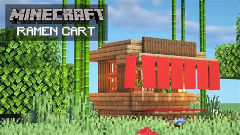 Minecraft Easy Ramen Cart Tutorial How To Build Youtube