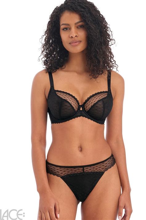 Freya Lingerie Freya Signature Dekollet Bh F I Cup Black Lace De