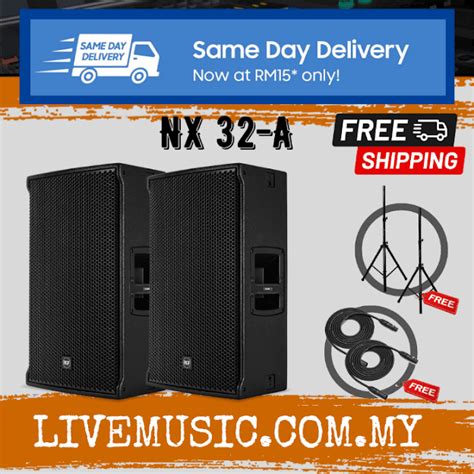 RCF NX 32 A Active Two Way Multipurpose Speaker With Speaker Stand And