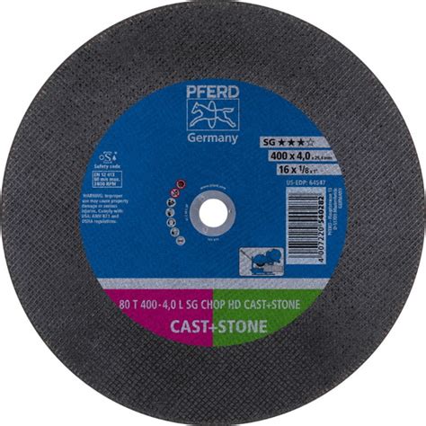 Cut Off Wheel SG Chop HD Cast STONE 400x4 25 4mm Pferd Stationary