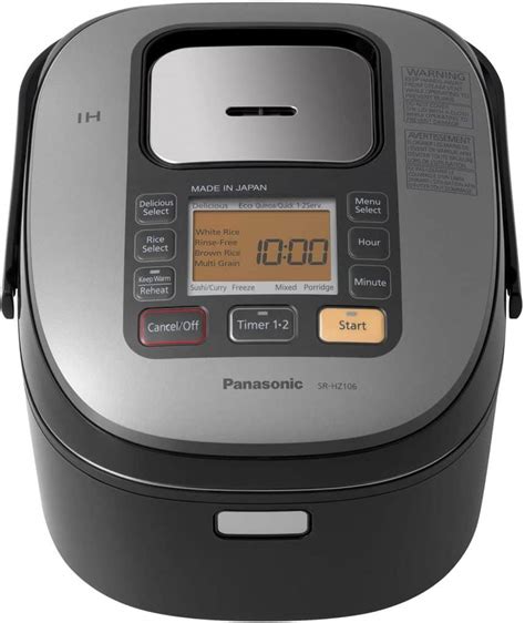 Panasonic SR HZ106 Induction Heating Electronic Rice Cooker Review We