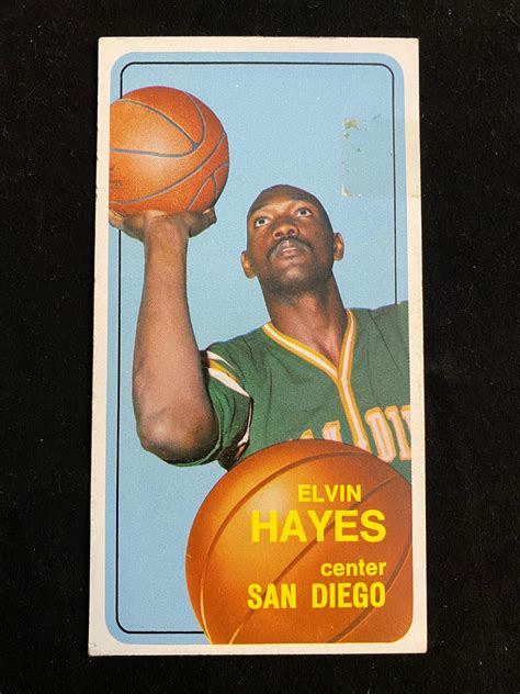 Lot VG 1970 71 Topps Elvin Hayes 70 Basketball Card HOF San