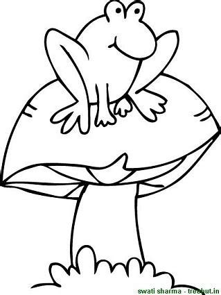 Mushroom Frog Coloring Pages Coloring Pages