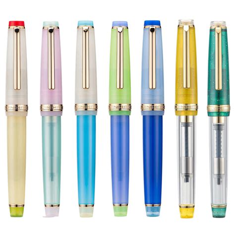 Jinhao Fountain Pen Customized Mixed Macaron Color Acrylic Ef F M