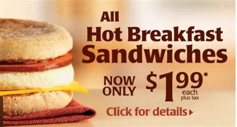 Canadian Daily Deals: Tim Hortons: Hot Breakfast Sandwiches Only $1.99 (Until Mar 4)