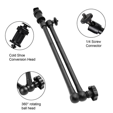 Articulating Magic Arm Super Clamp Adjustable Friction For Dslr