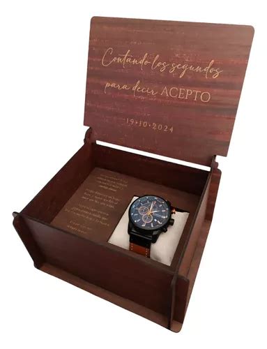 Caja Reloj Boda Compromiso Aniversario Personalizada Env O Gratis