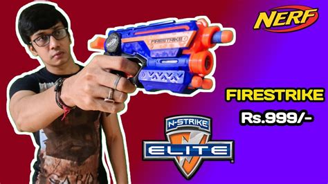 Review Nerf N Strike Elite Firestrike Unboxing Review Firing Test