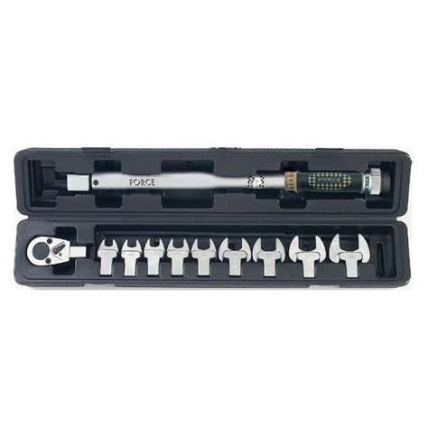 Force 64705 Head Interchangeable Torque Wrench Spanner Set 11pc