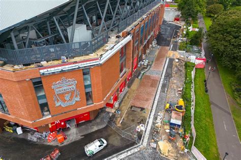 12 Photos And Video Of Anfield Road Stand As Expansion Work STOPS