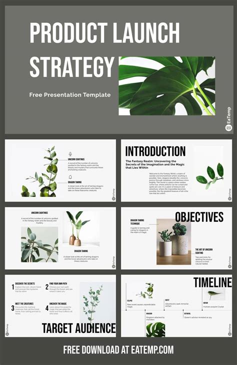 Product Launch Strategy PPT Presentation Template - EaTemp