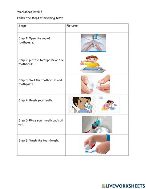 2511480 Brushing Teeth Karmalhazin Liveworksheets