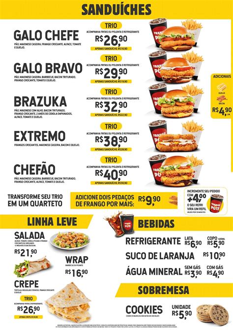 Menu Em Frango No Pote Restaurante Maring