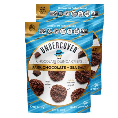 Dark Chocolate Sea Salt 2 Pack 15 3oz Each Undercover Snacks