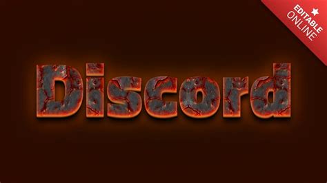 Discord Efecto Lava Y Fuego Generador De Efectos De Texto