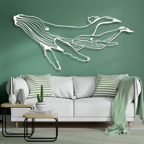 Amazon Whale Metal Wall Decor Blue Whale Large Wall Art Ocean