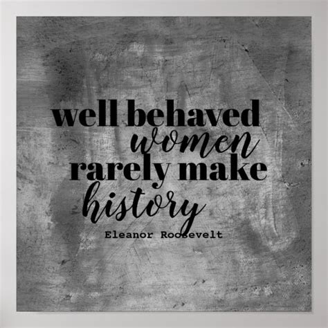 Eleanor Roosevelt quote poster on women | Zazzle.com