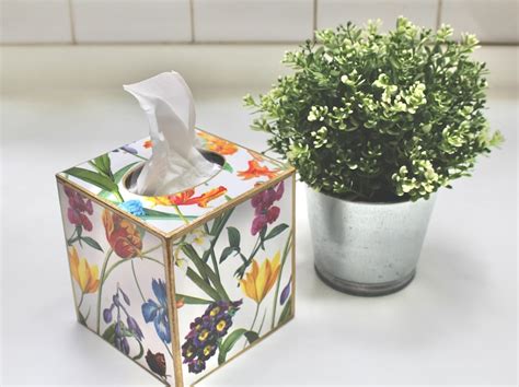 Floral Garden Tissue Box Cover Etsy