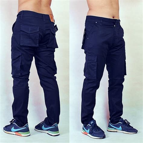 Jual Yang Terhits Celana Cargo Panjang Pria Slim Fit Jumbo Premium