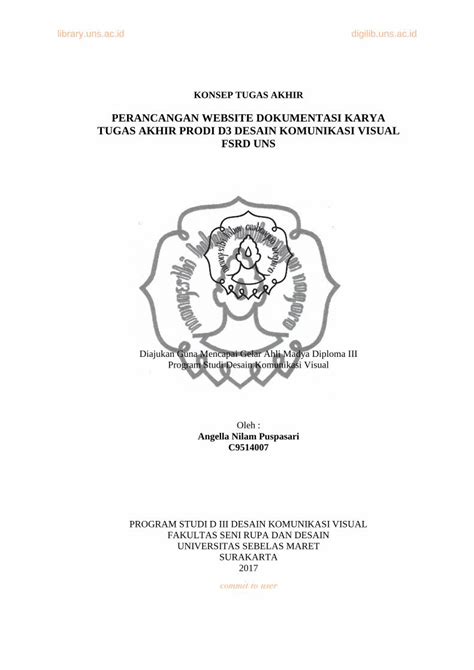 Pdf Perancangan Website Dokumentasi Karya Tugas Akhir … · Konsep