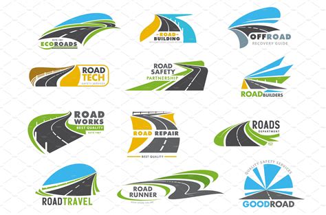Highway, road, driveway icons – MasterBundles