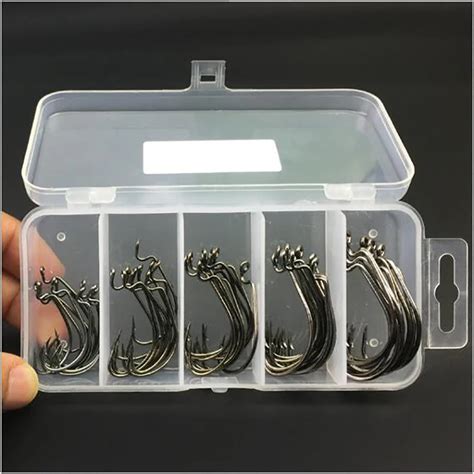 Pcs Set Fishing Hook Fishhooks Box High Carbon Steel