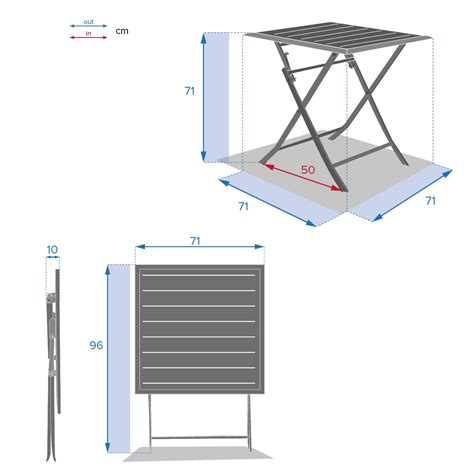 Quadratischer Klappbarer Gartentisch Azua Lehmfarben Hesp Ride Pl Tze