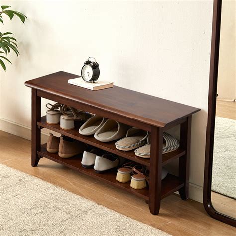 Multi Layers Shoes Changing Stool Storage Bench Rack For Shoes Clothing