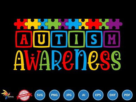 Autism Awareness Svg Png Puzzle Svg Autism Ribbon Svg Etsy