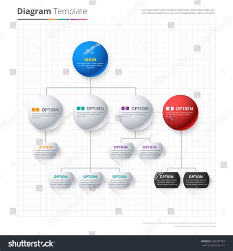 Diagram Template Organization Chart Template Flow Stock Vector (Royalty ...