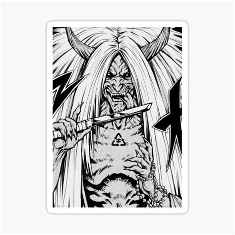 Pegatina Demonio Dios De La Muerte De Laurahebert Redbubble