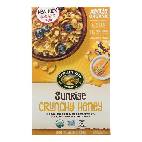 Nature S Path Organic Sunrise Crunchy Honey Cereal Gluten Free